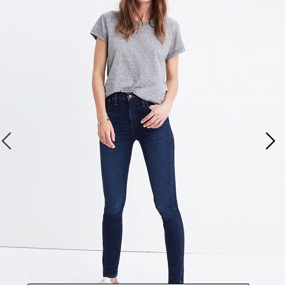 Madewell‎ 10" High-Rise Skinny Jeans in Hayes Wash Size 26 - Picture 1 of 12